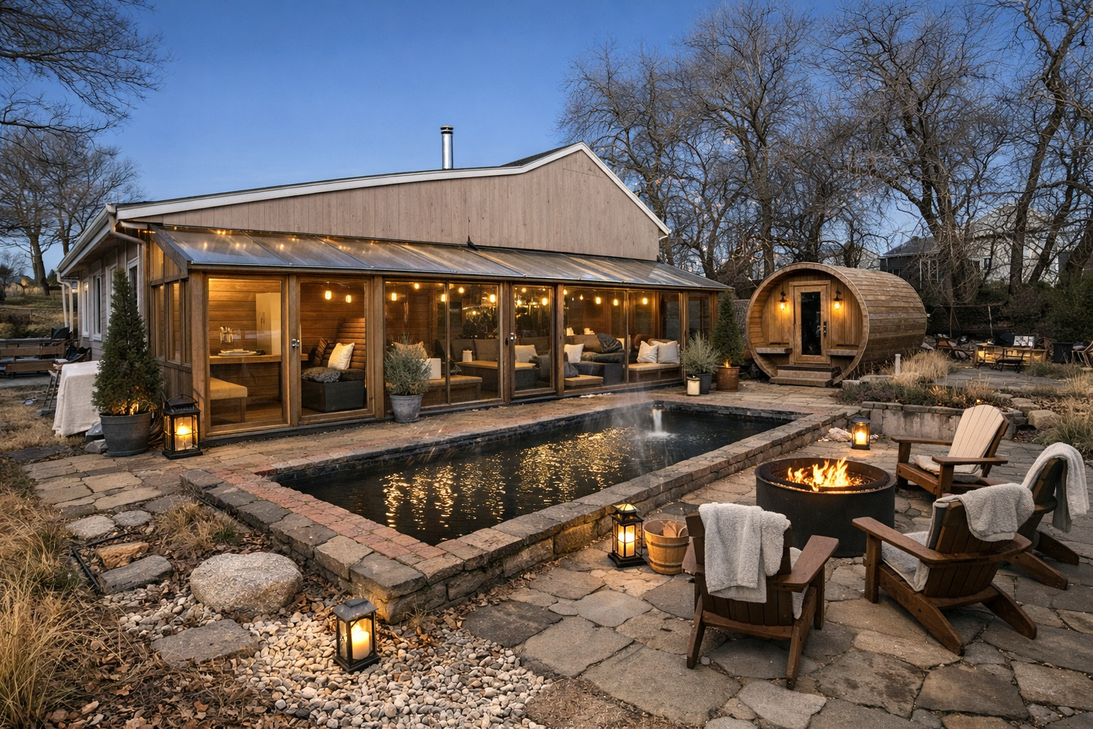 Nordic spa area
