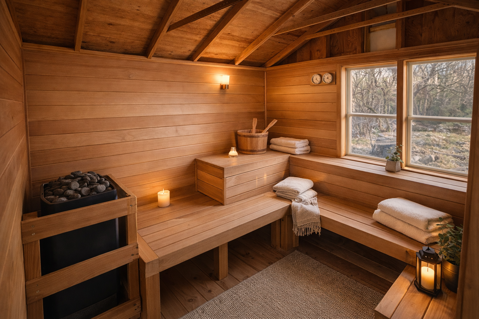 Sauna interior